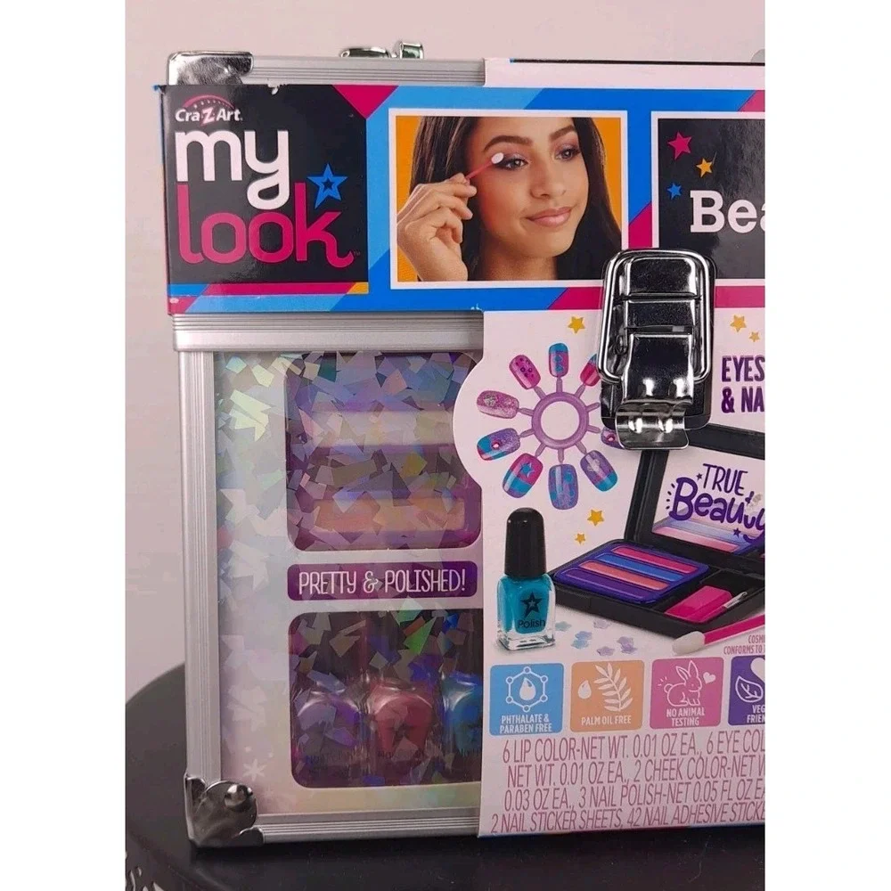 Cra Z Art My Look On The Go Beauty Caddy; Eyes Lips And Nails New In Box